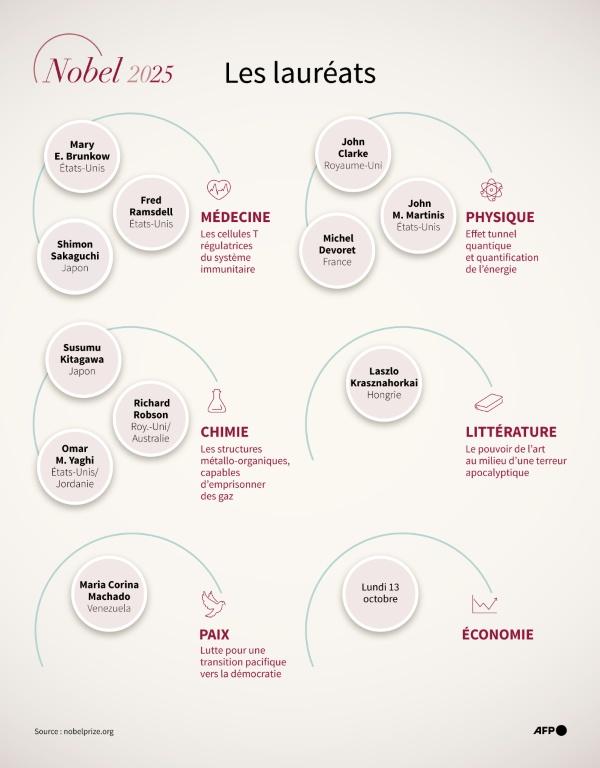 Nobel d'économie: intelligence artificielle ou écart de richesse pour clore la saison 2025