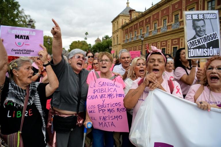 Espagne: forte mobilisation à Séville après des retards de dépistage du cancer du sein