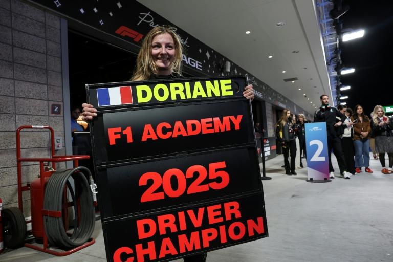 F1 Academy: "ce titre va m'ouvrir des portes" affirme Doriane Pin à l'AFP