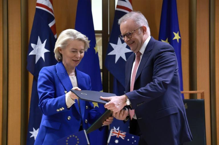 L'Australie et l'UE signent un vaste accord commercial