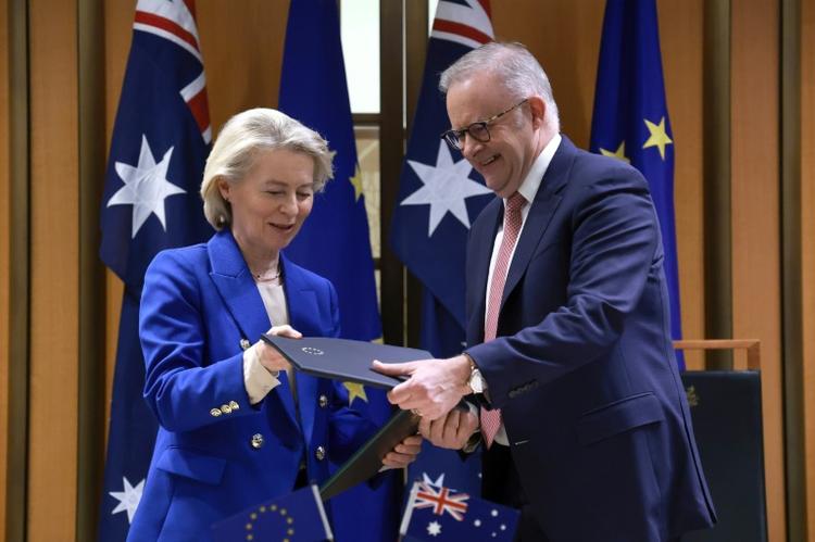 L'Australie et l'UE signent un vaste accord commercial