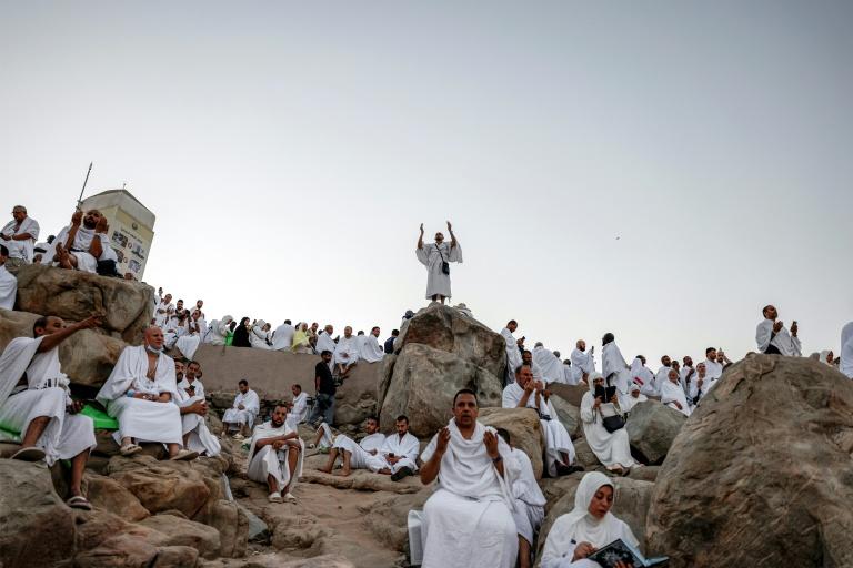 Les fidèles musulmans sur le mont Arafat, étape phare du hajj