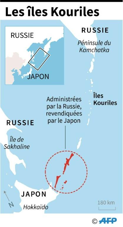 Poutine en visite pour la première fois aux îles Kouriles, disputées avec le Japon