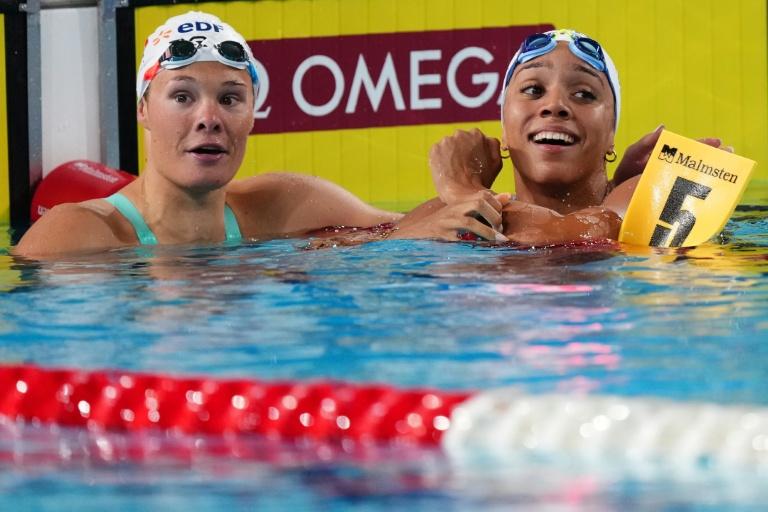 Euro de natation: une soirée dorée pour Léon Marchand et Mary-Ambre Moluh