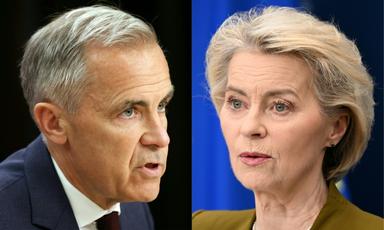 Ursula von der Leyen reçoit Mark Carney, pour intensifier le rapprochement UE-Canada