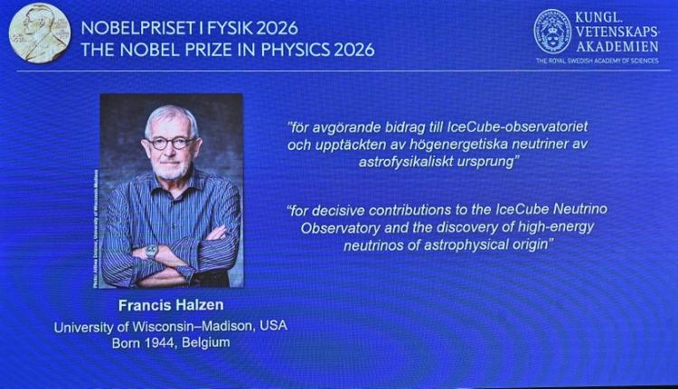 Le Nobel de physique au Belge Francis Halzen pour ses travaux sur les neutrinos en Antarctique