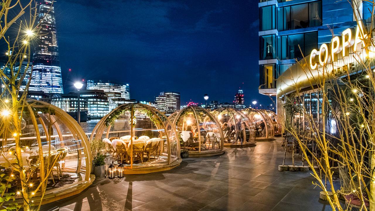 igloos - londres - fêtes de fin d'année