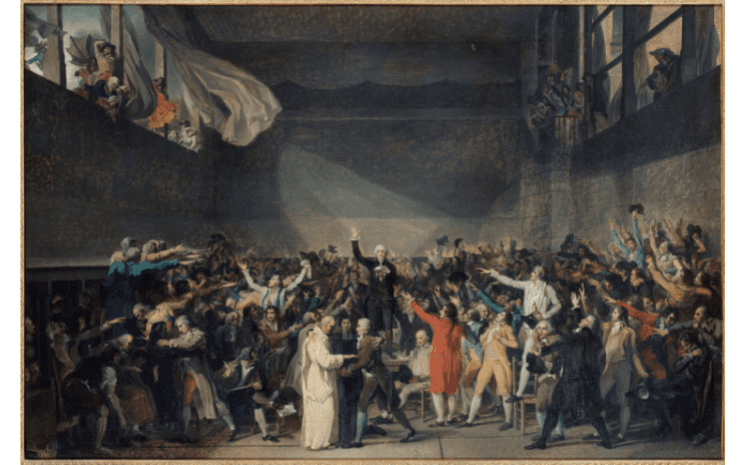 JL David, Serment du Jeu de Paume, musée Carnavalet @Image - Commons Wikimedia