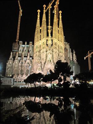 Gaudi-Sagrada Familia, de nuit