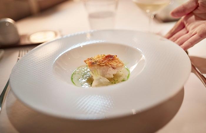 Repas grand luxe dans le train