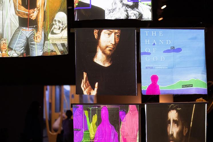 un montage photo de la Biennale 2064 du cccc à Valencia