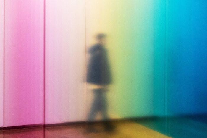 Tableau d'un tableau numérique en couleurs de Felipe Pantone au CCCC