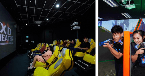 ©Singapour Discovery Centre, XD Theater | Black Lake Laser Battlefield