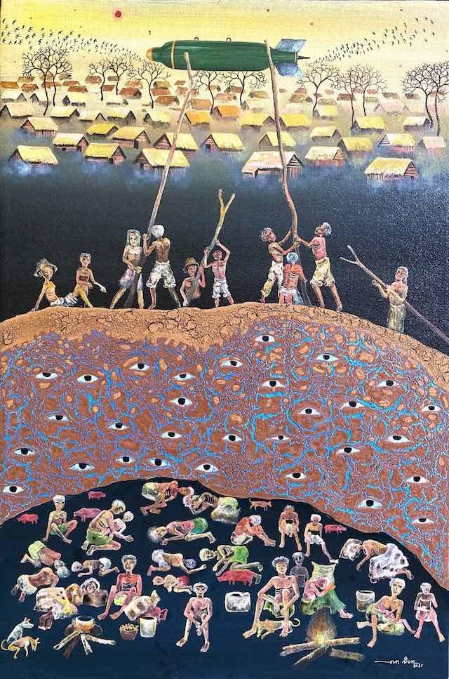 « Les Dominos de la Guerre » par Seyha Hour à Phnom Penh .jpg (87.7 Ko)