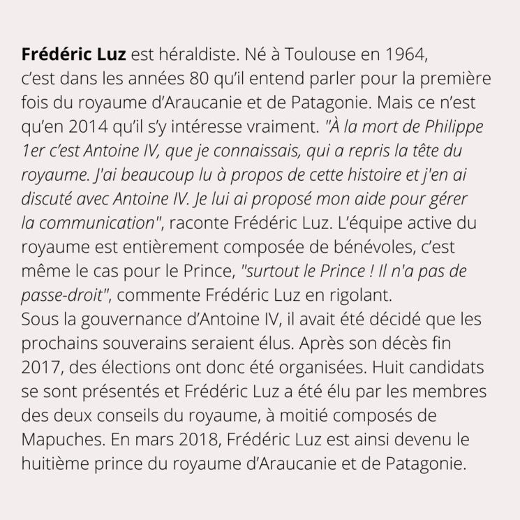 texte de presentation de frederic luz