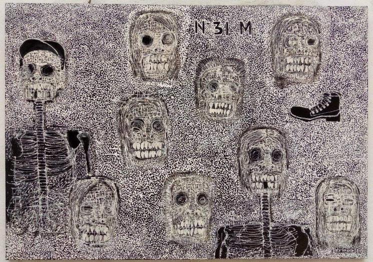 Peinture de Patricorel artiste du Bénin