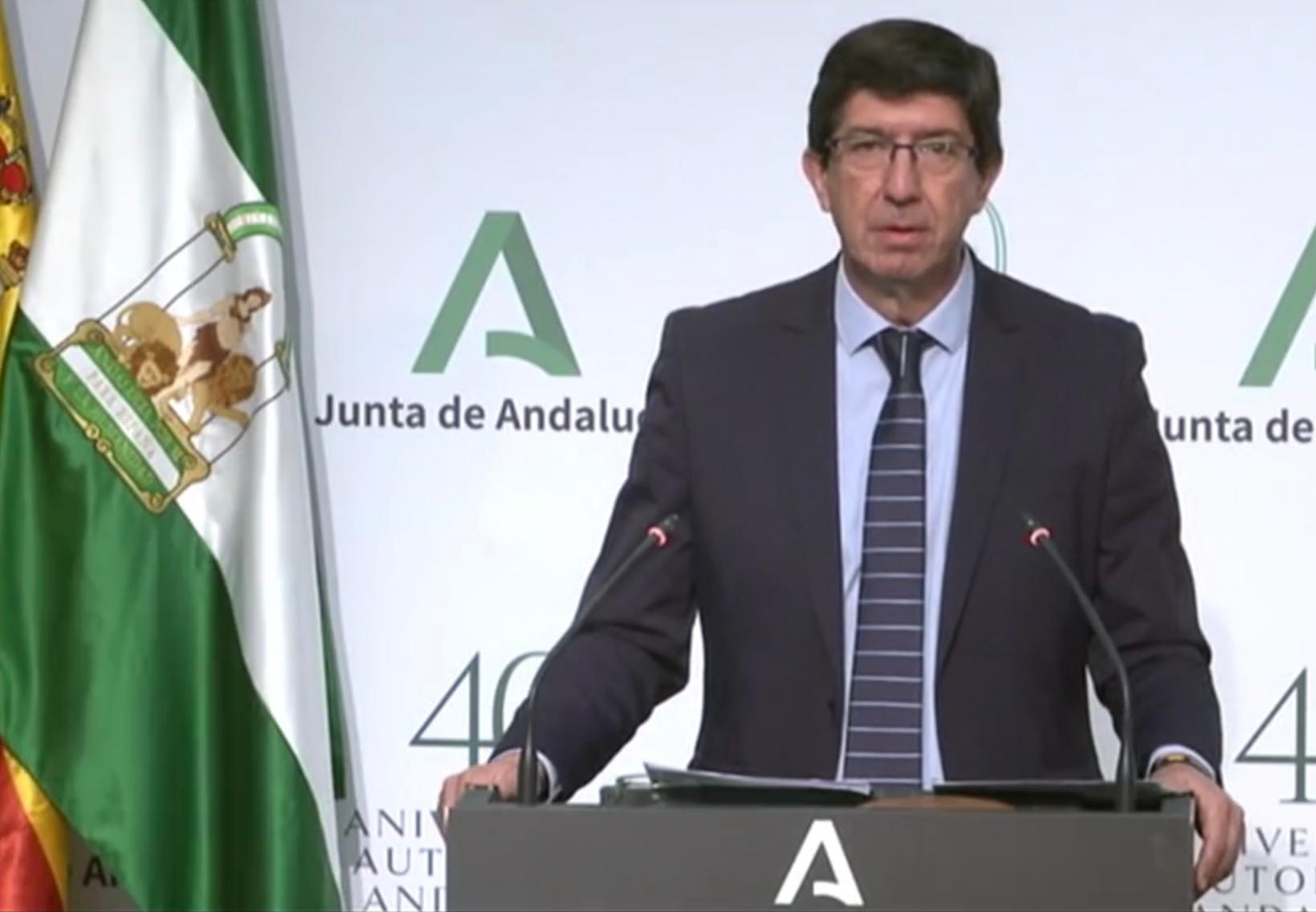 Juan Marin Junta Andalucia COVID-19 Baisse TVA