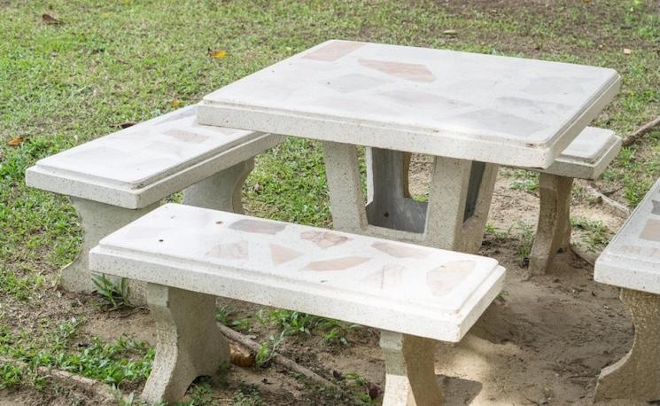 Table en beton