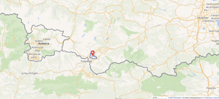 image googlemap de la frontière espagnole qui défie la géographie