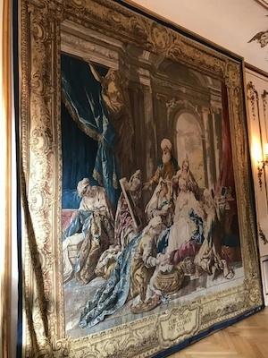 Tapisserie toilette Esther Mobilier national France Palais Thott Ambassade France Danemark