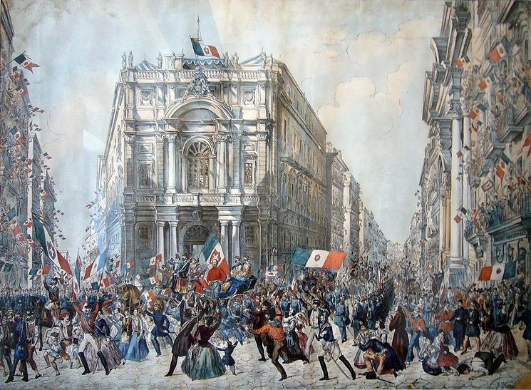 Drapeau italien - Unification italienne - 1848 - 1870