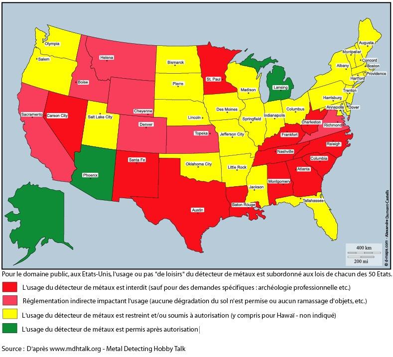 Le détectorisme aux USA