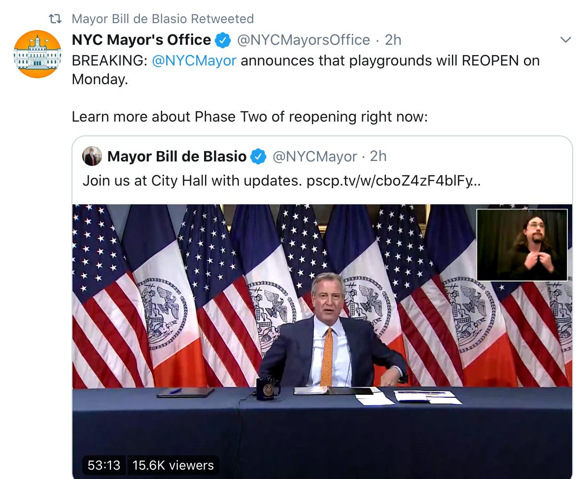 Déconfinement New York