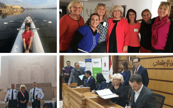 Régine Prato en action partout en Egypte