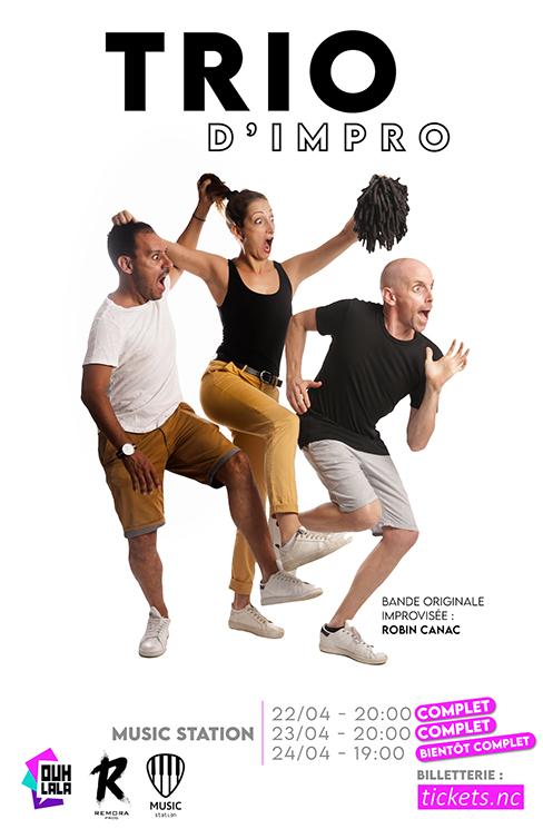 Affiche du spectacle Trio d'impro à Nouméa