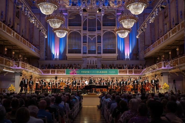La scène du Konzerthaus lors du concert d'ouverture du Young Euro Classic Festival