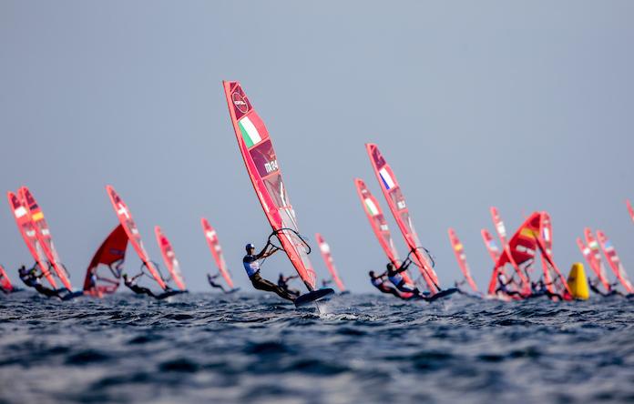 un championnat de Windsurf