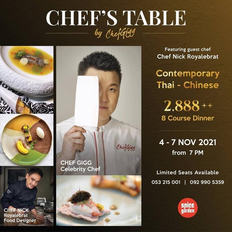 Chef table au Spice garden Chiang Mai