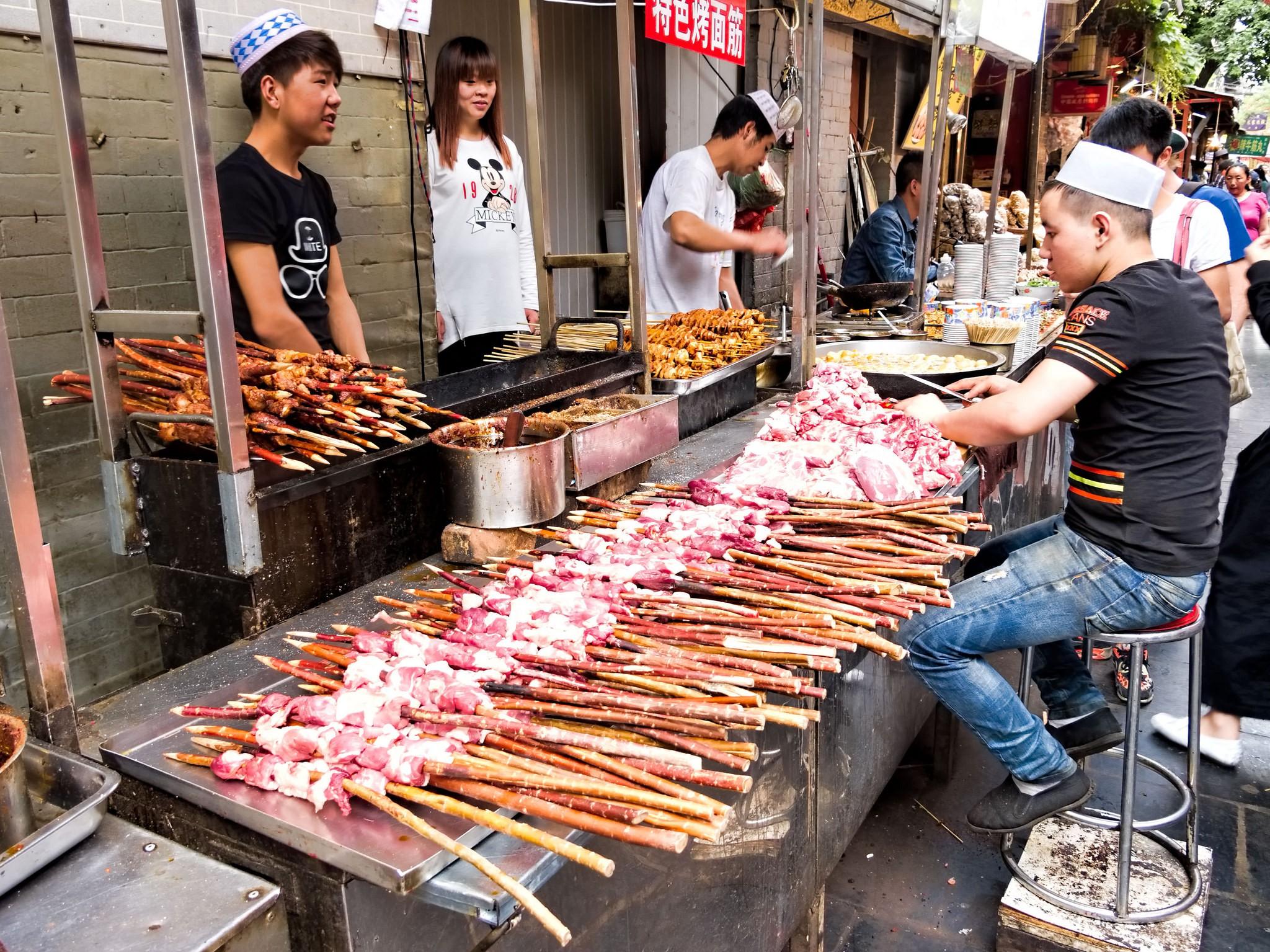 brochette-barbecue-chine-shanghai-street-food