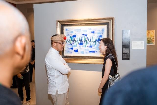 Bpk. Giring Ganesha Vice Minister of Cultural Affaire with Eunju Park, South Korean Artist