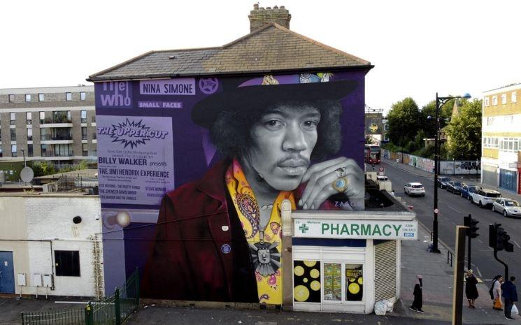 3.Jimi Hendrix At The Upper Cut Club par Zabou, London UK, 2024