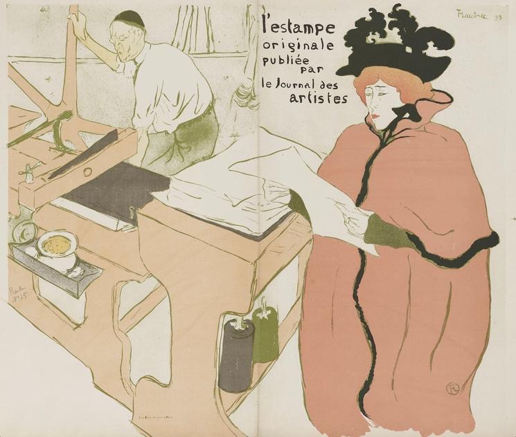 Henri de Toulouse-Lautrec, La lithographie, couverture pour la première