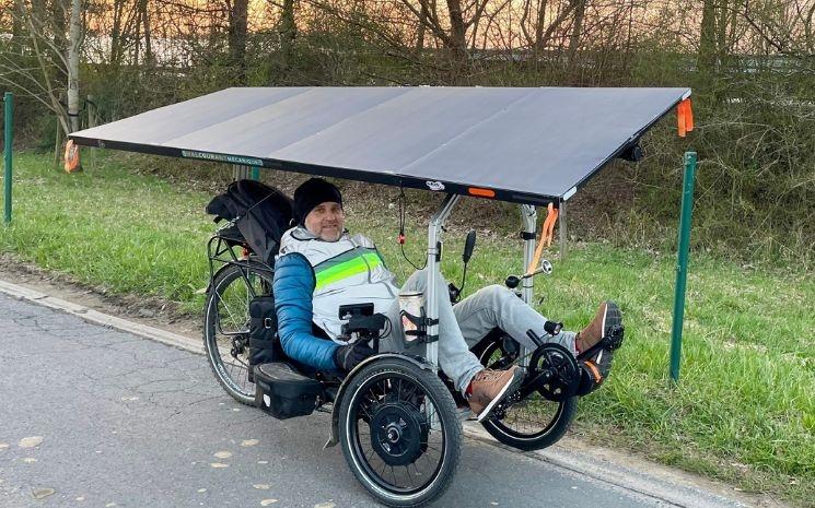 TheSunTrip_Géry Gevers aux couleurs de leur sponsor GOFLUO