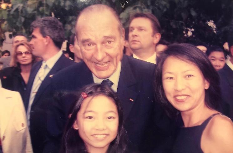 Siline Ng-Amphoux et Jacques Chirac