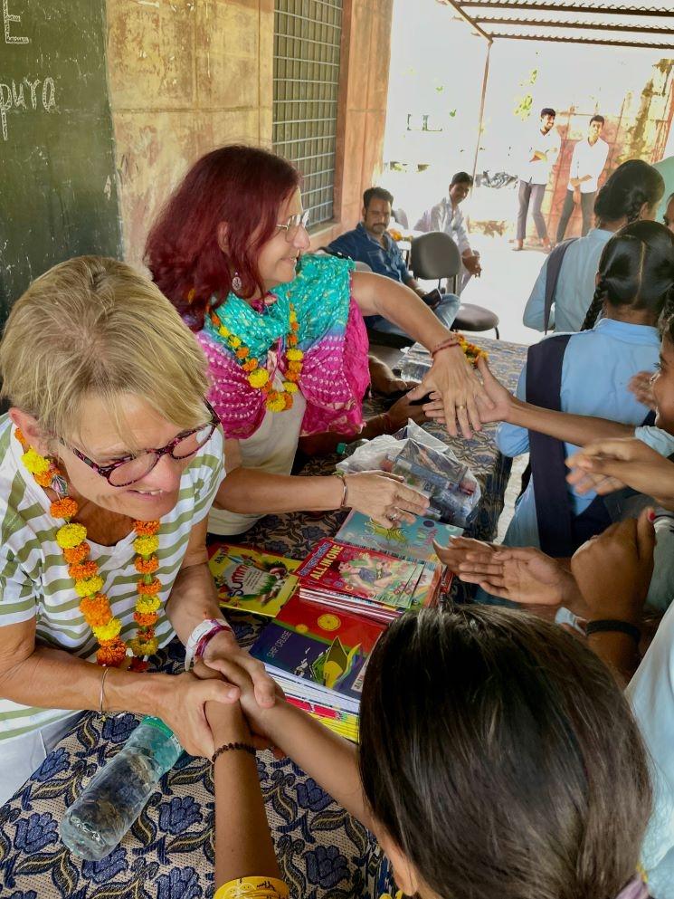 Visite d'une ecole en Inde