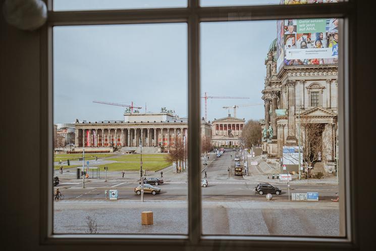 Vue depuis l'exposition, coté Lustgarten © Kulturprojekte Berlin und Stadtmuseum Berlin, Photo Oana Popa-Costea