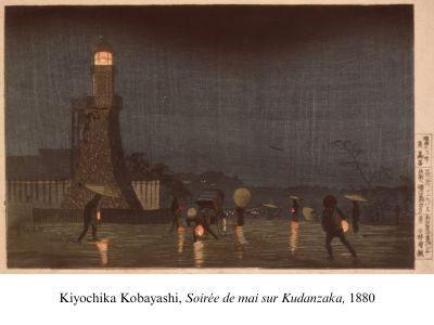 Kiyochika Kobayashi, Soirée de mai sur Kudanzaka 1880