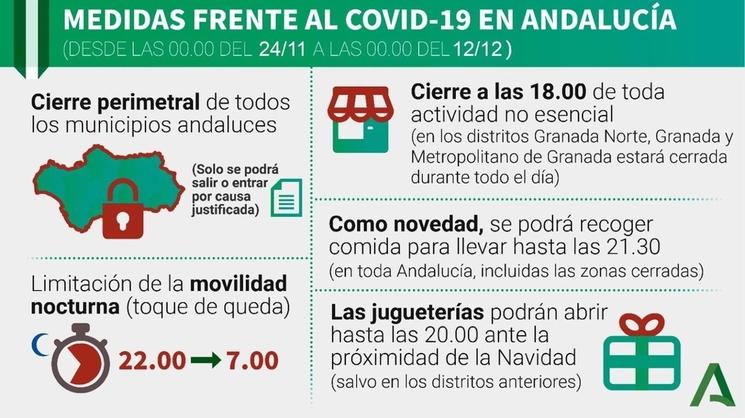 Restricciones 12 diciembre Andalucia