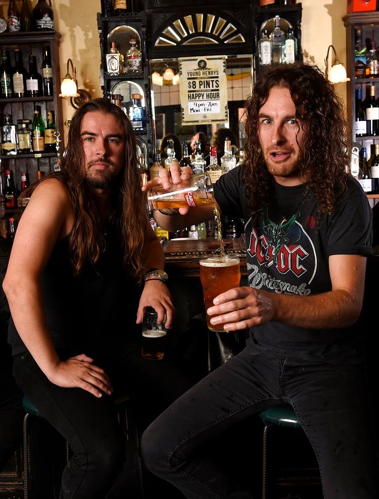 Les frères O'Keeffe, fondateurs du groupe Airbourne