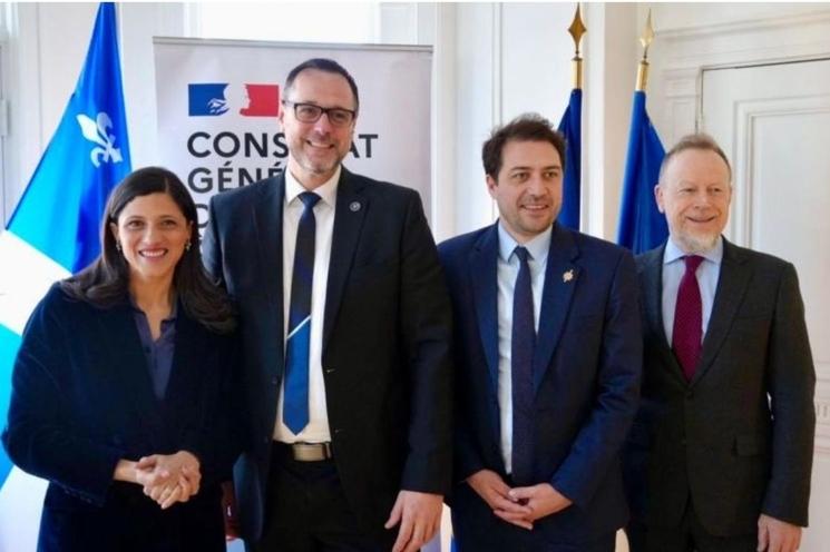 Avec le ministre Roberge