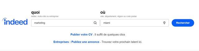 Trouver un emploi USA