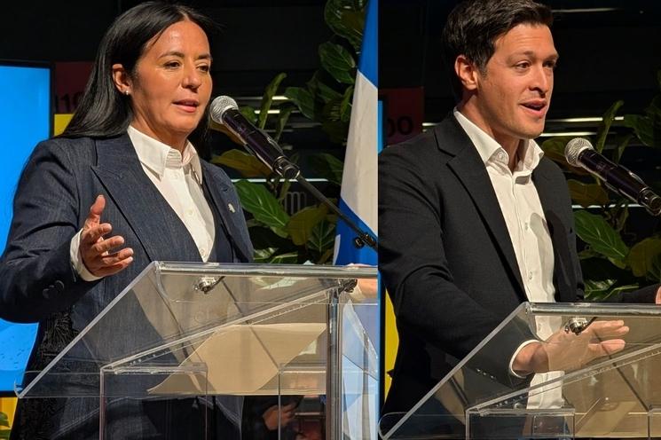 La mairesse de Montréal, Soraya Martinez Ferrada et le maire de Laval, Stéphane Boyer