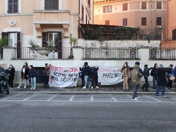 manifestation lycéens italie