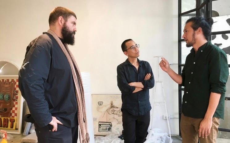 Sébastien Tayac, Torlarp Larpjaroensook et Apichatpong Weerasethakul