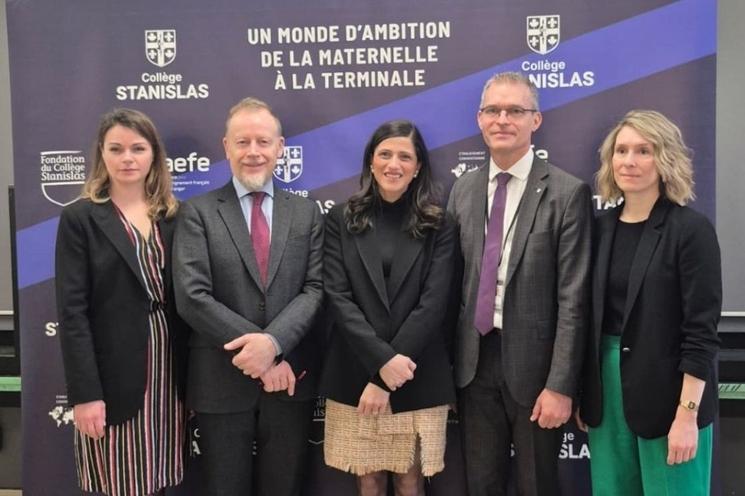 La ministre au collège Stanislas