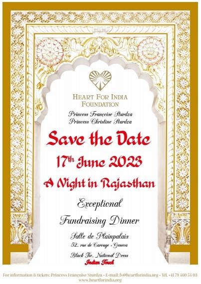 Invitation à la soirée A night in Rajastan